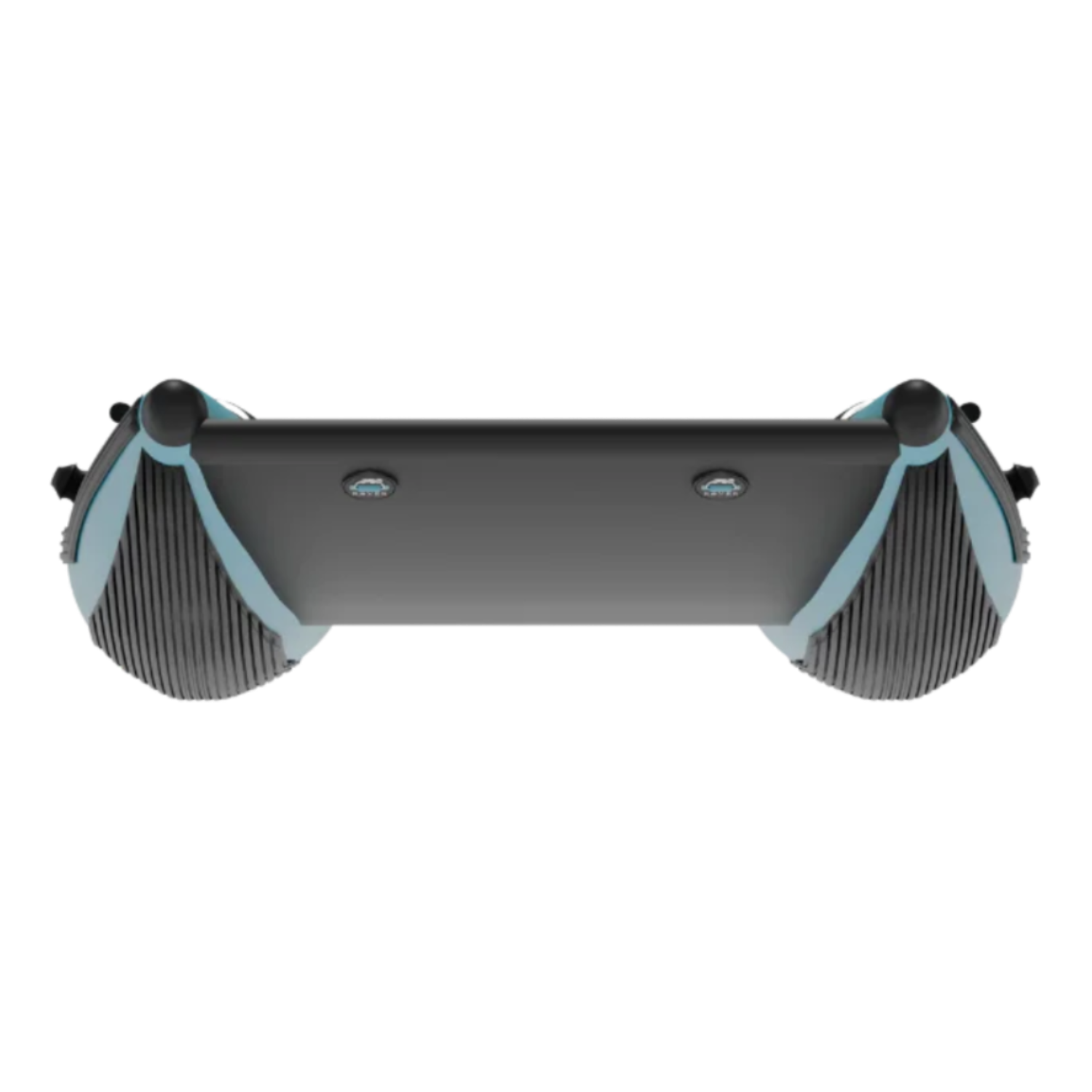 Front bow view of the Rover Marine Battle Cat inflatable boat.